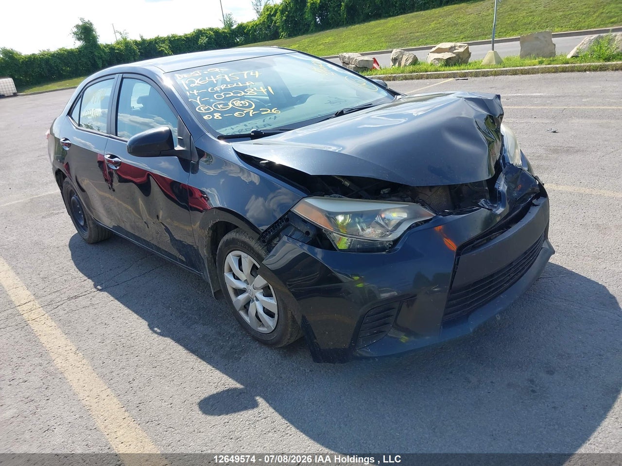 2T1BURHE2EC022841 · 2014 TOYOTA COROLLA L/LE/LE PLS/PRM/S/S PLS