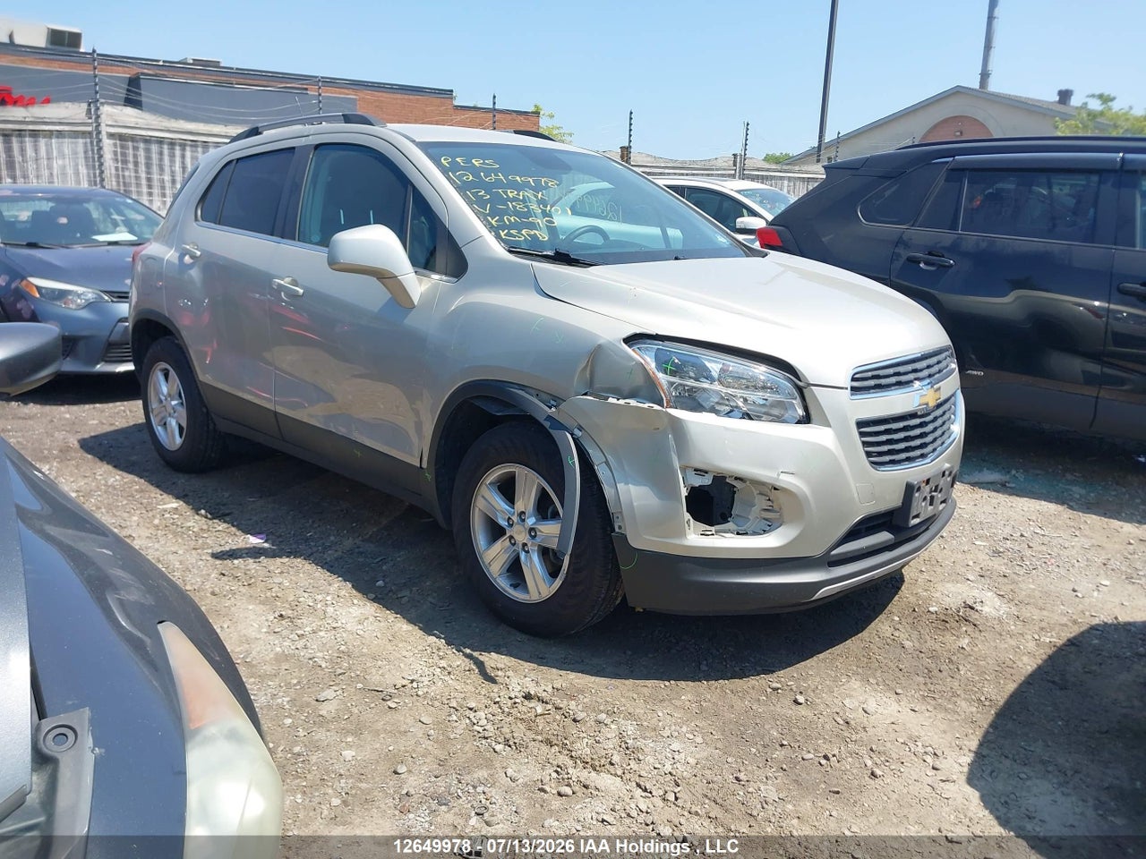 3GNCJRSB2DL183401 · 2013 CHEVROLET TRAX 2LT