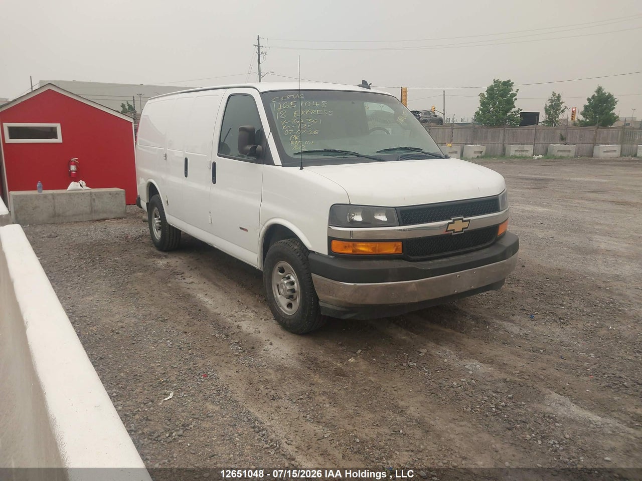 2018 CHEVROLET EXPRESS G2500