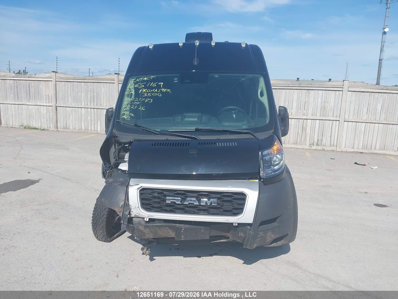 3C6MRVJG6NE121783 · 2022 RAM PROMASTER 3500 · 11/24