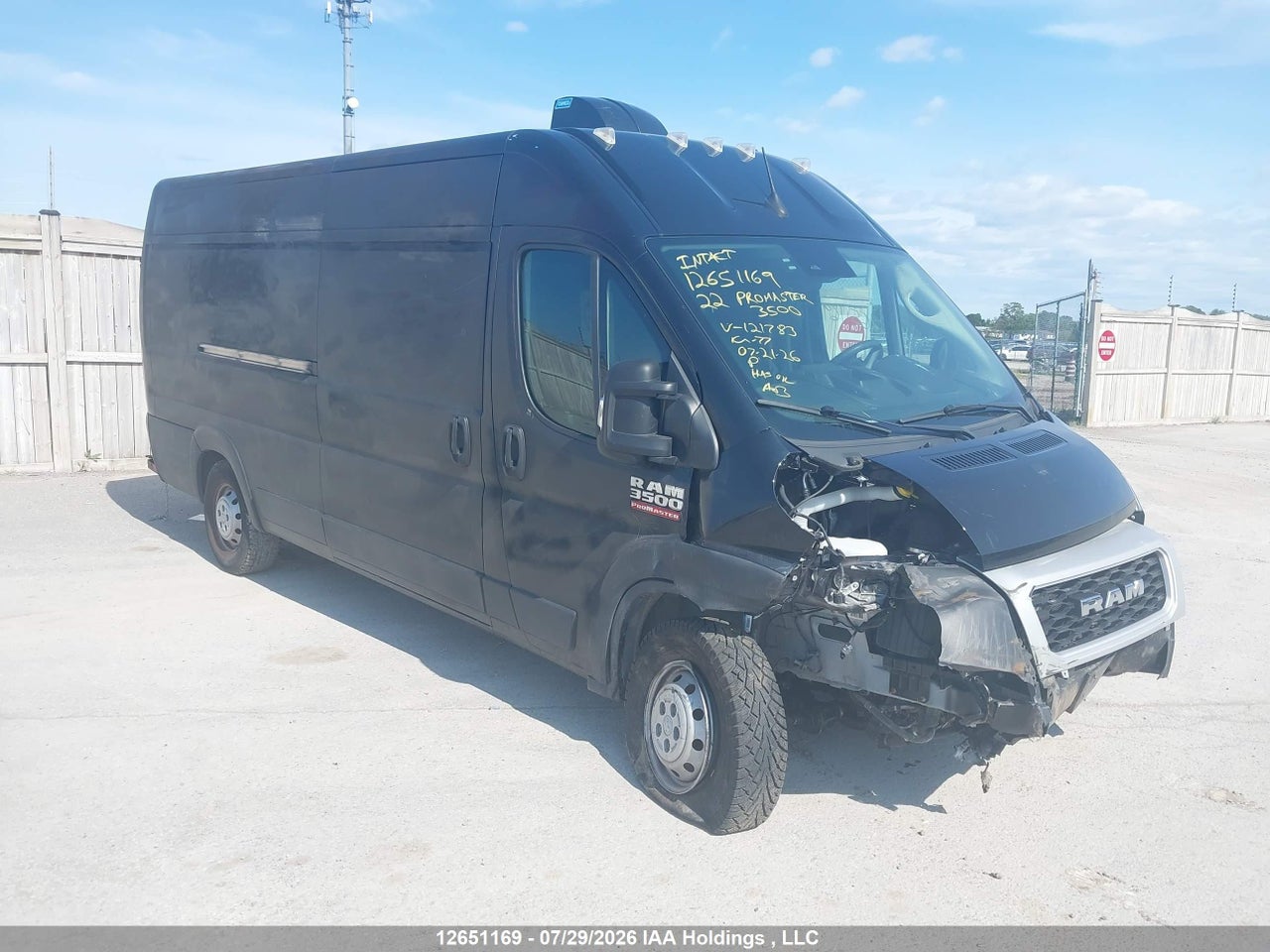 2022 RAM PROMASTER 3500