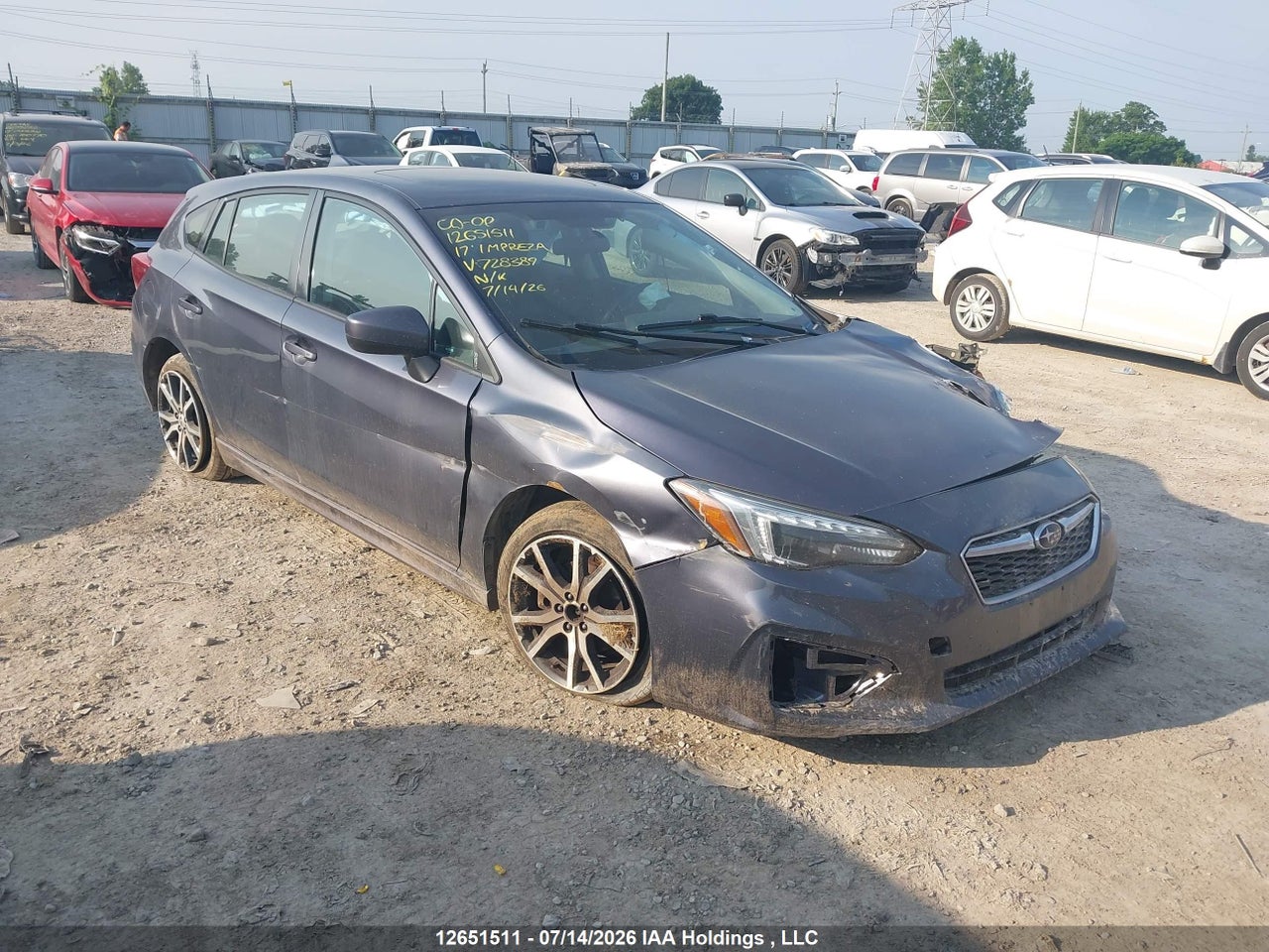 4S3GTAH61H3728389 · 2017 SUBARU IMPREZA PREMIUM PLUS