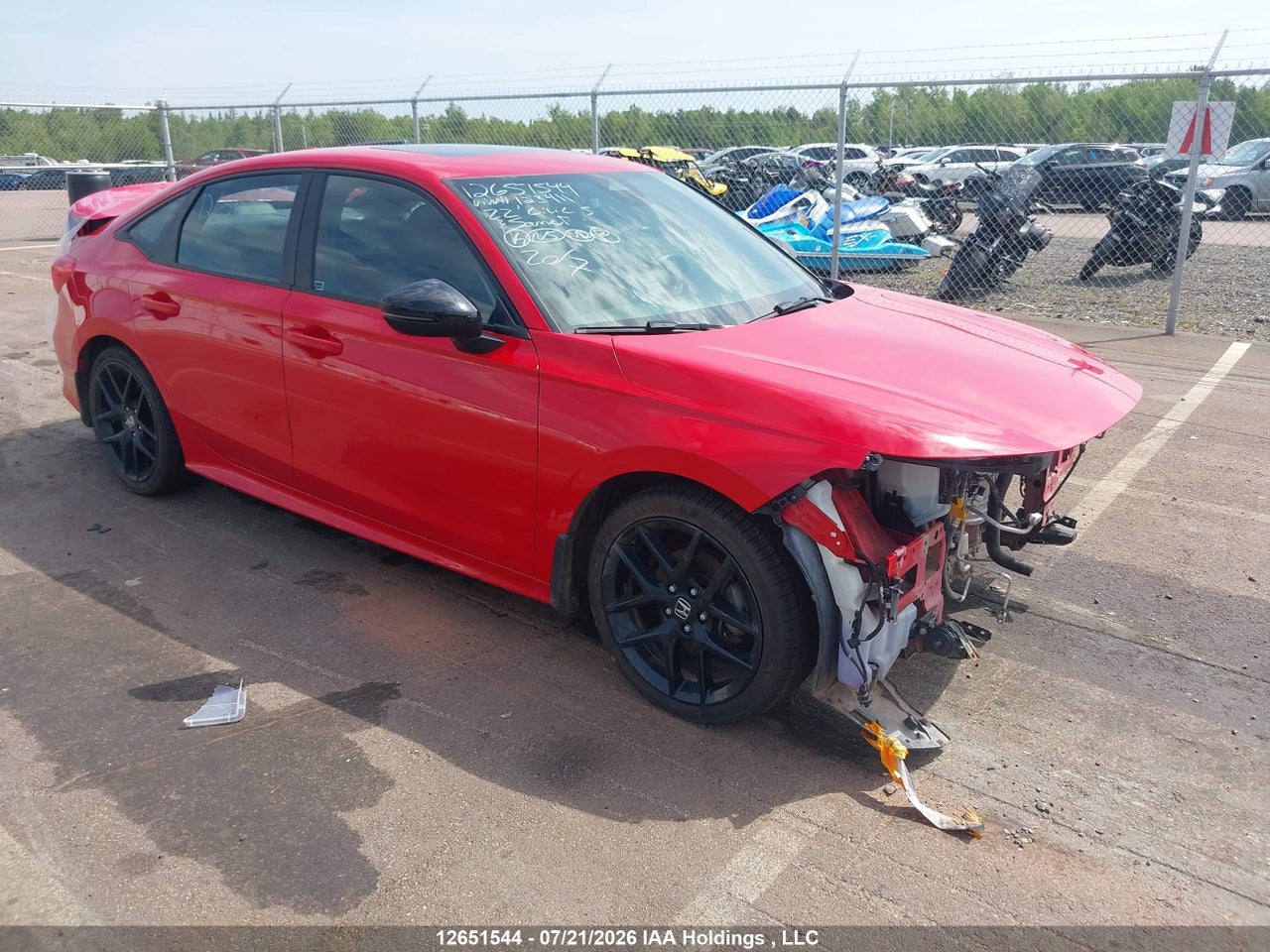 2HGFE2F50NH123411 · 2022 HONDA CIVIC SPORT
