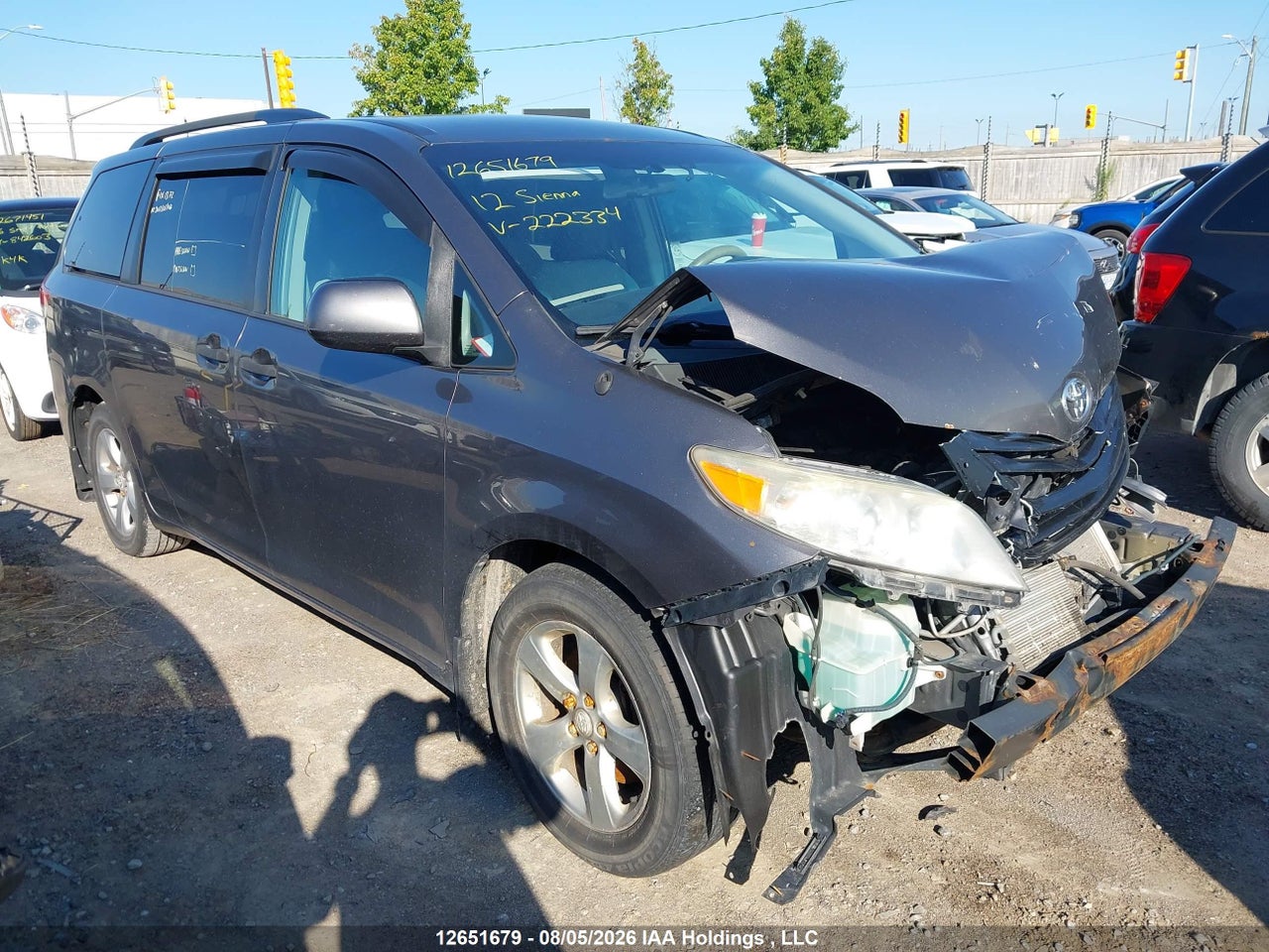 5TDZK3DC7CS222334 · 2012 TOYOTA SIENNA