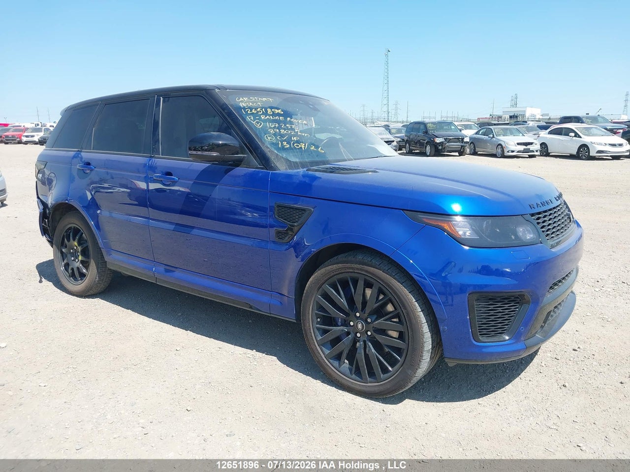 SALWZ2FE8HA167252 · 2017 LAND ROVER RANGE ROVER SPORT 5.0L V8 SUPERCHARGED SVR