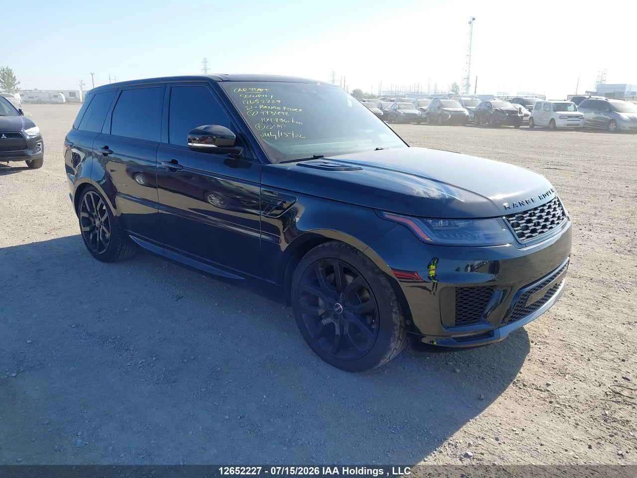 SALWR2SU2MA773492 · 2021 LAND ROVER RANGE ROVER SPORT