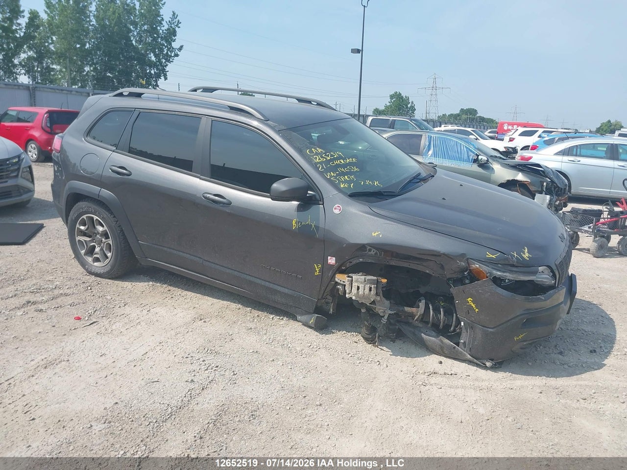 1C4PJMBXXMD140536 · 2021 JEEP CHEROKEE TRAILHAWK