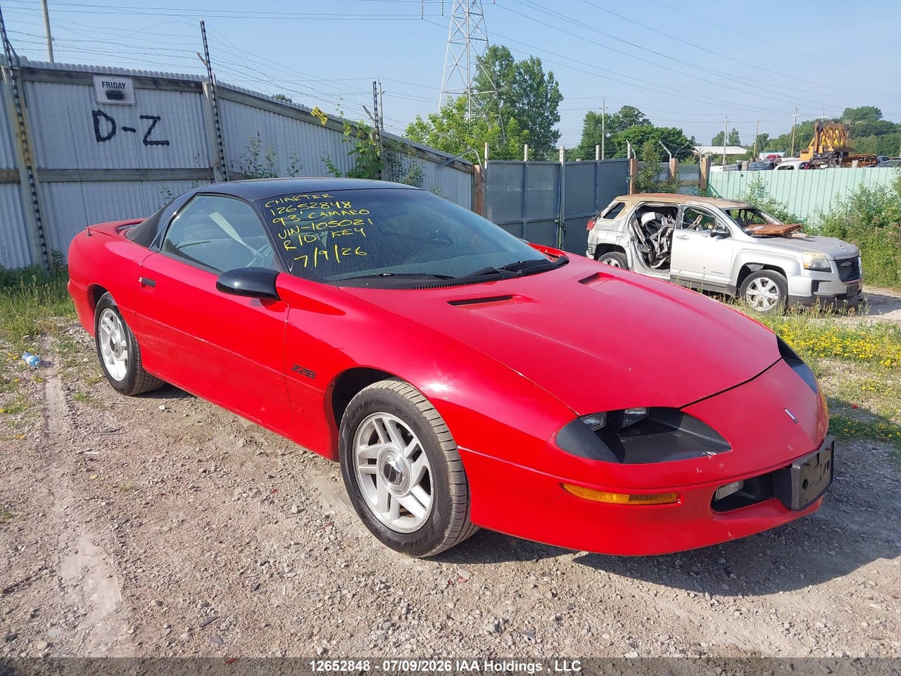 2G1FP22P9P2105021 · 1993 CHEVROLET CAMARO Z28