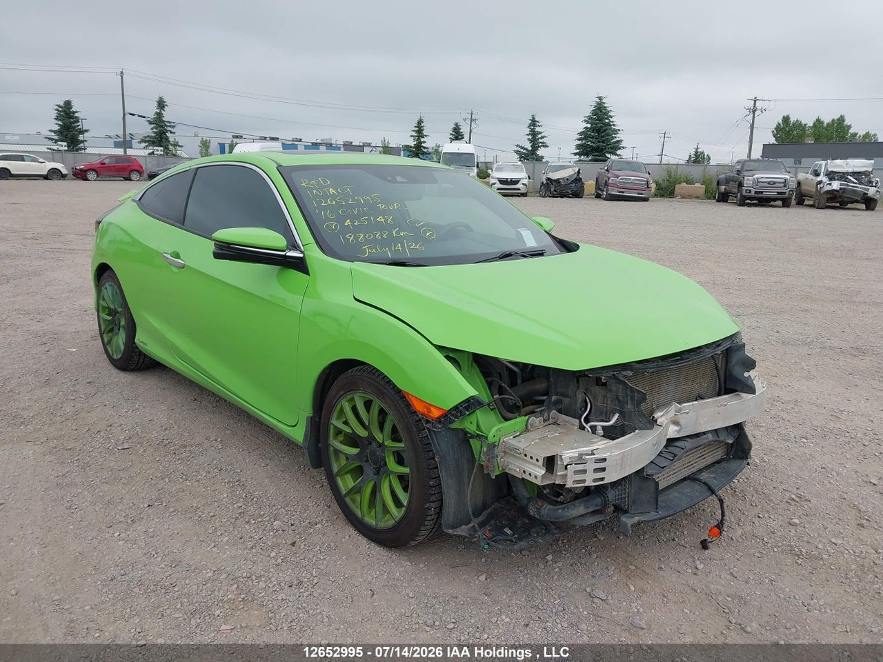 2HGFC3B9XGH425148 · 2016 HONDA Civic touring