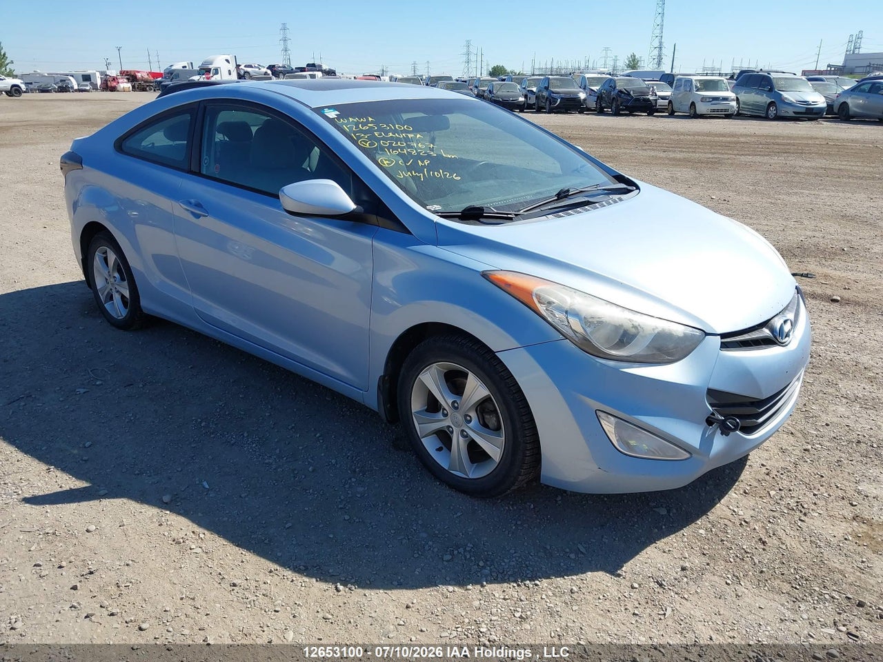 KMHDH6AE2DU020767 · 2013 HYUNDAI ELANTRA GLS