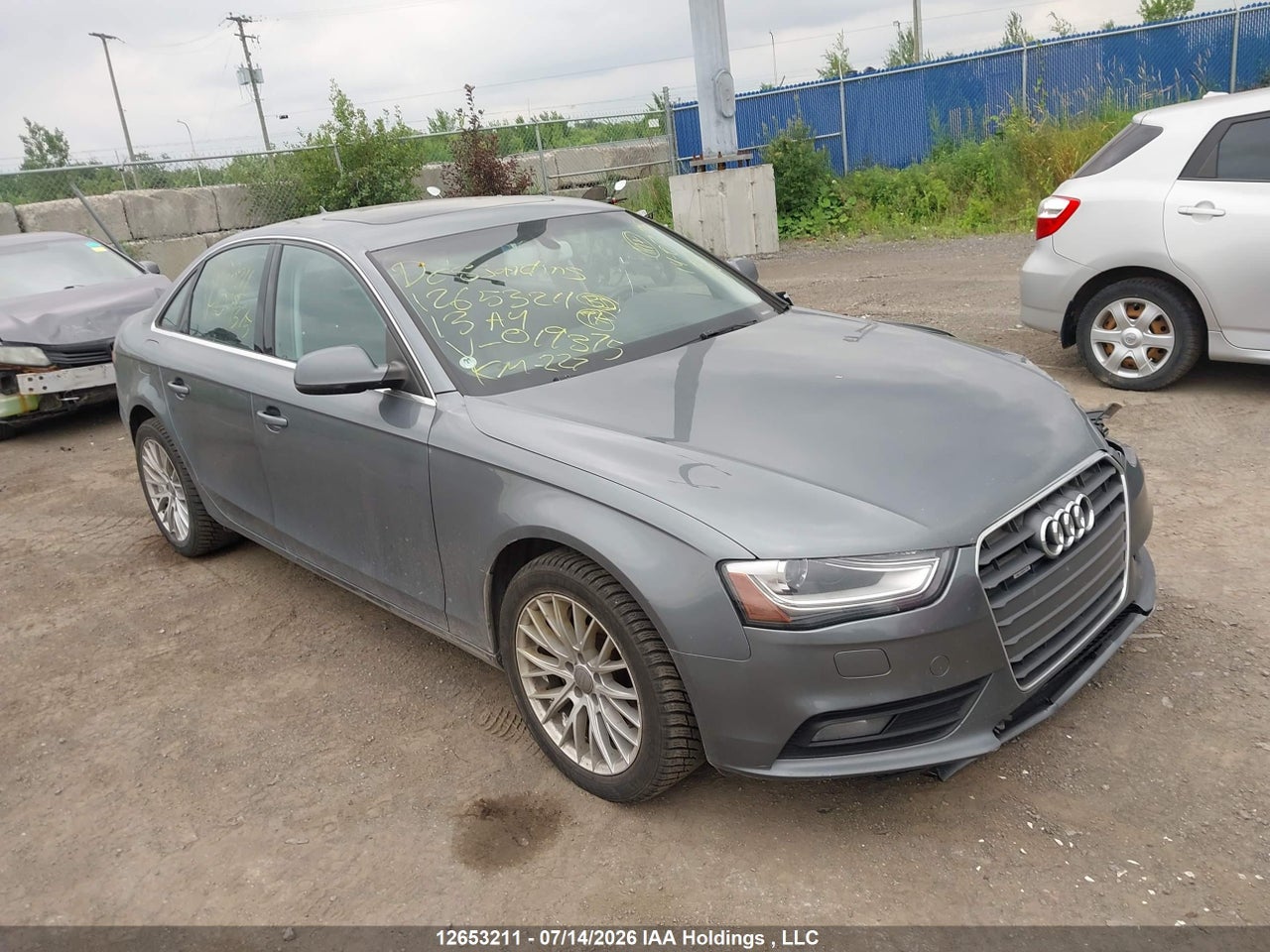 WAUFFCFL2DN019375 · 2013 AUDI A4 PREMIUM PLUS