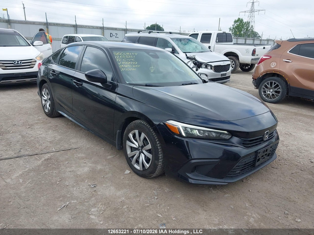 2HGFE2F22NH100430 · 2022 HONDA CIVIC LX
