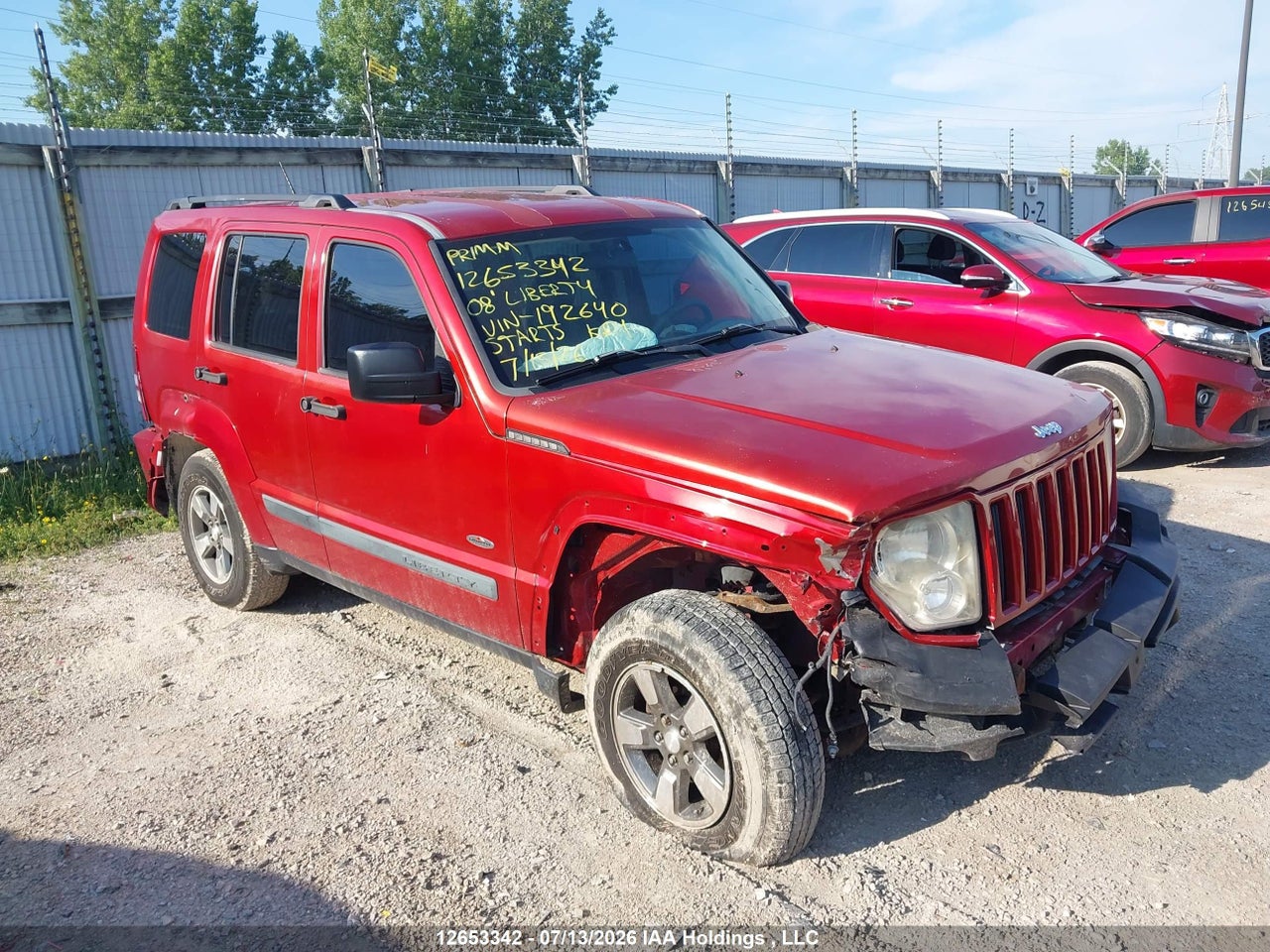 1J8GN28K28W192640 · 2008 JEEP LIBERTY SPORT