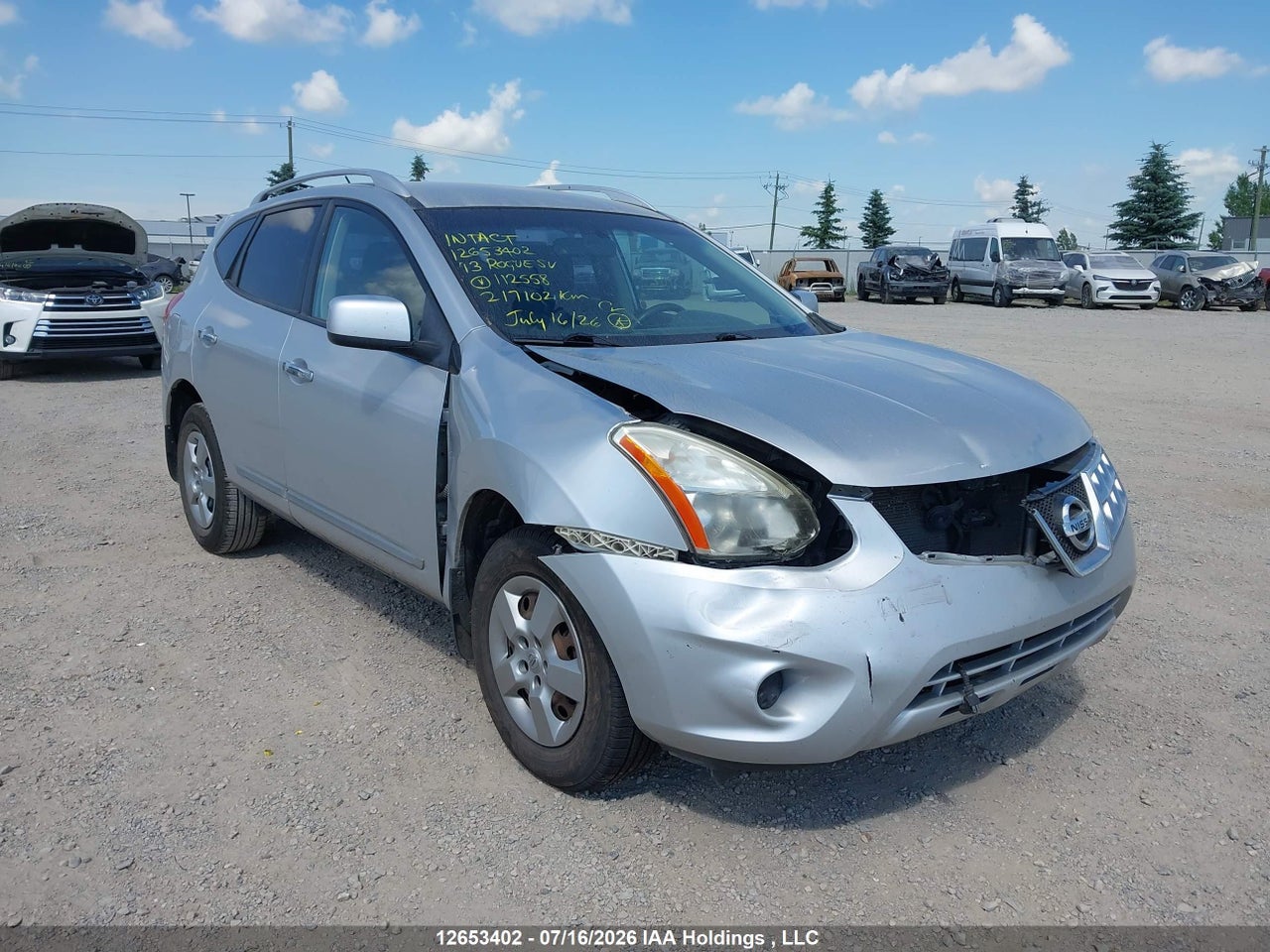 JN8AS5MV5DW112558 · 2013 NISSAN ROGUE S/SV