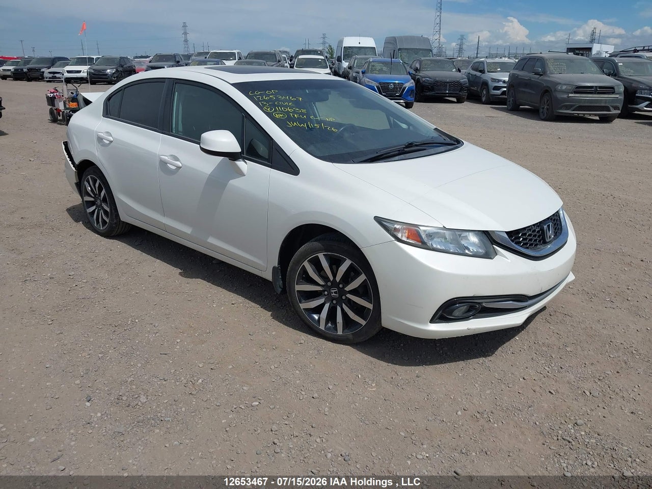 2HGFB2F76DH110638 · 2013 HONDA Civic touring