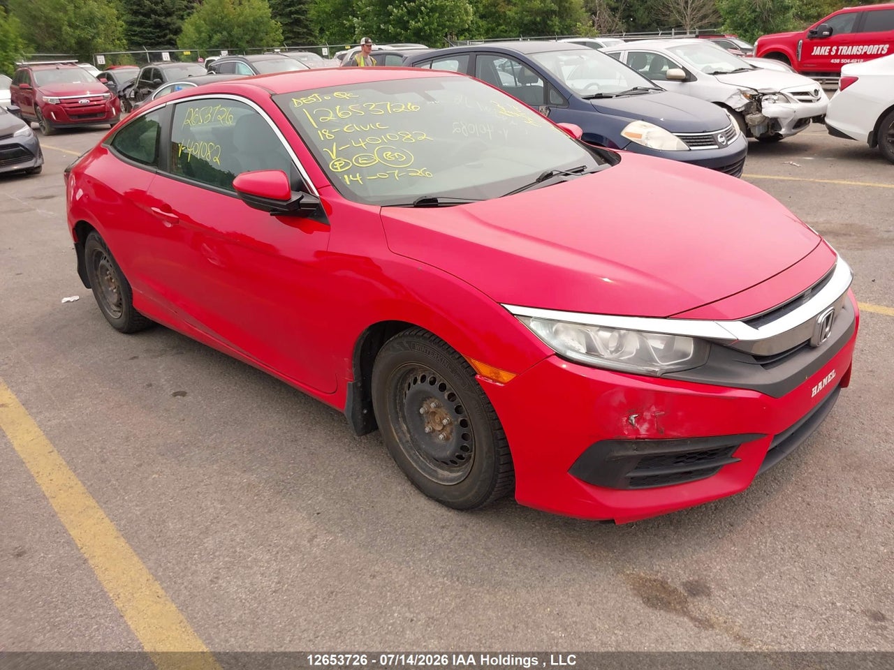 2HGFC4A52JH401082 · 2018 HONDA CIVIC LX