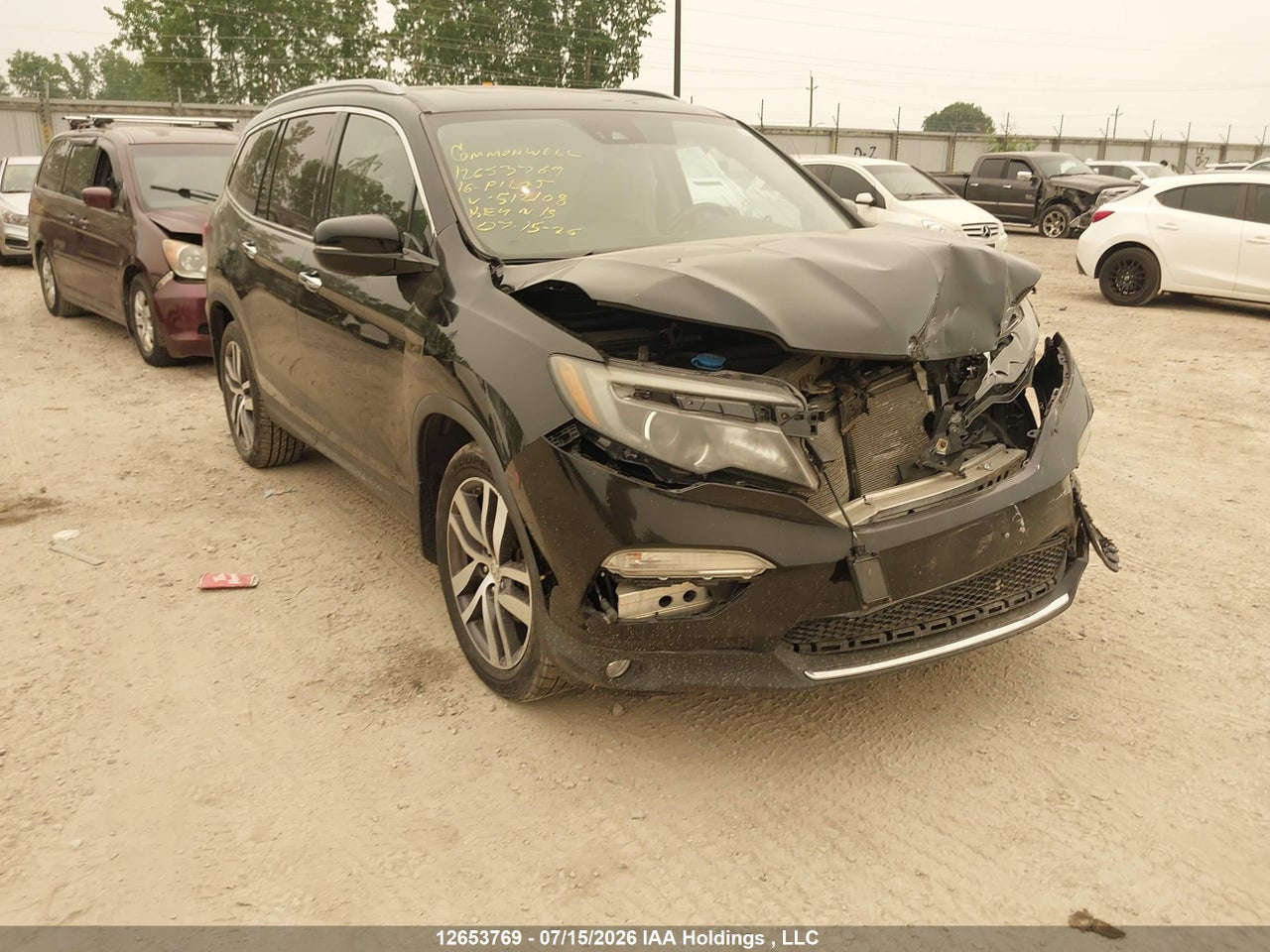 5FNYF6H9XGB512108 · 2016 HONDA PILOT TOURING