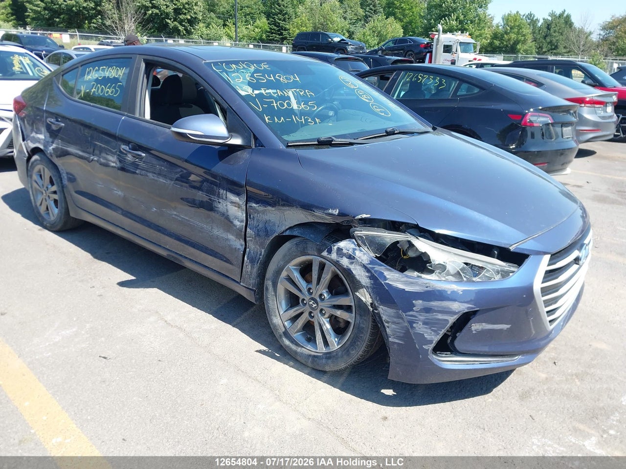 KMHD84LF1JU700665 · 2018 HYUNDAI ELANTRA GL SE