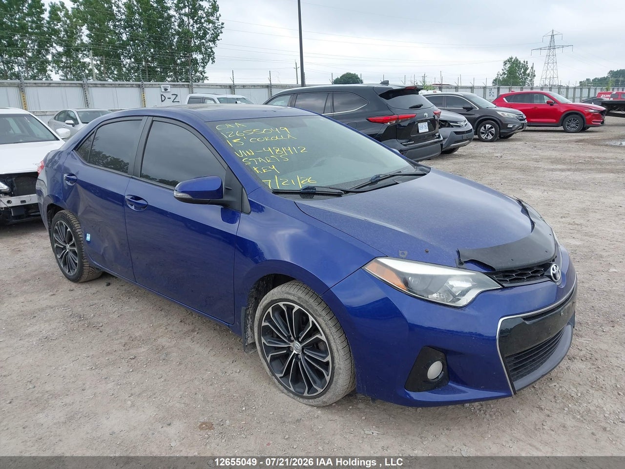 2T1BURHE3FC481412 · 2015 TOYOTA COROLLA L/LE/LE PLS/PRM/S/S PLS