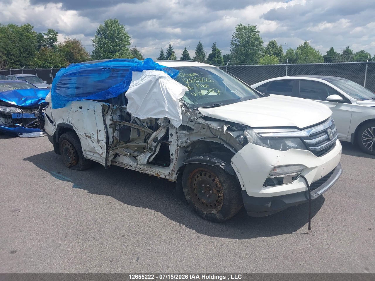 5FNYF6H90GB510187 · 2016 HONDA PILOT TOURING
