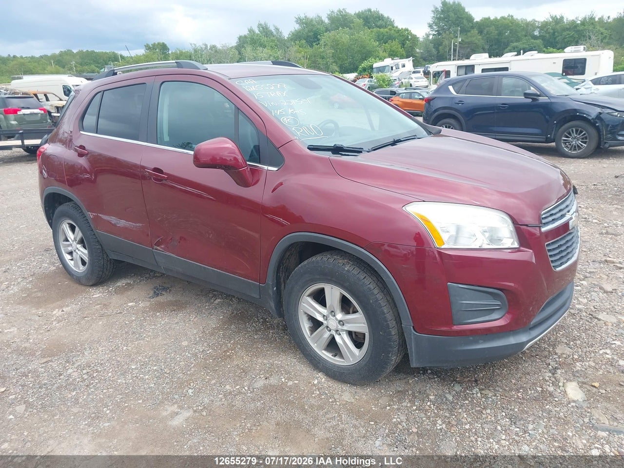 3GNCJSSB8FL221501 · 2015 CHEVROLET TRAX 2LT