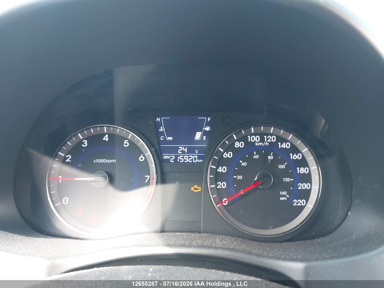KMHCU5AE7DU120896 · 2013 HYUNDAI ACCENT GLS · 7/19