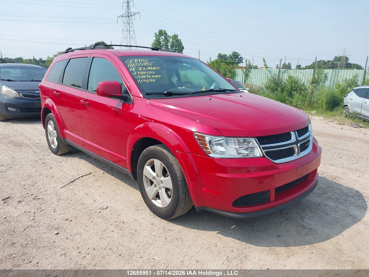 3C4PDCAB3ET198474 · 2014 DODGE JOURNEY SE