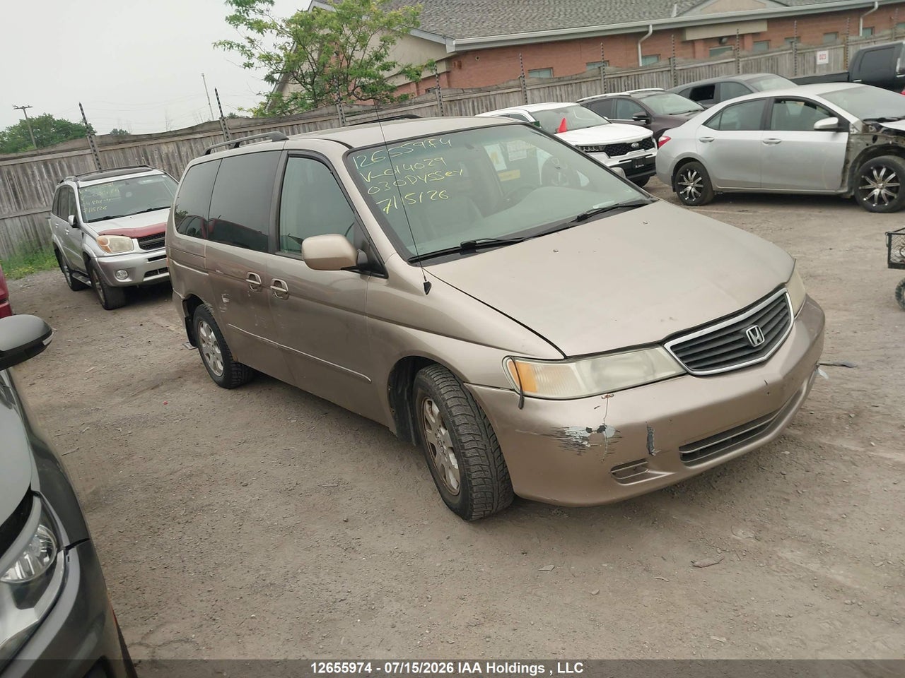 2HKRL18963H014029 2003 HONDA ODYSSEY EX-L