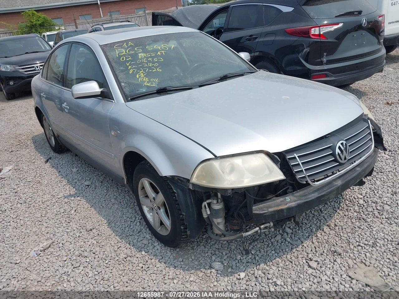 WVWRH23BX2P016953 · 2002 VOLKSWAGEN PASSAT GLX