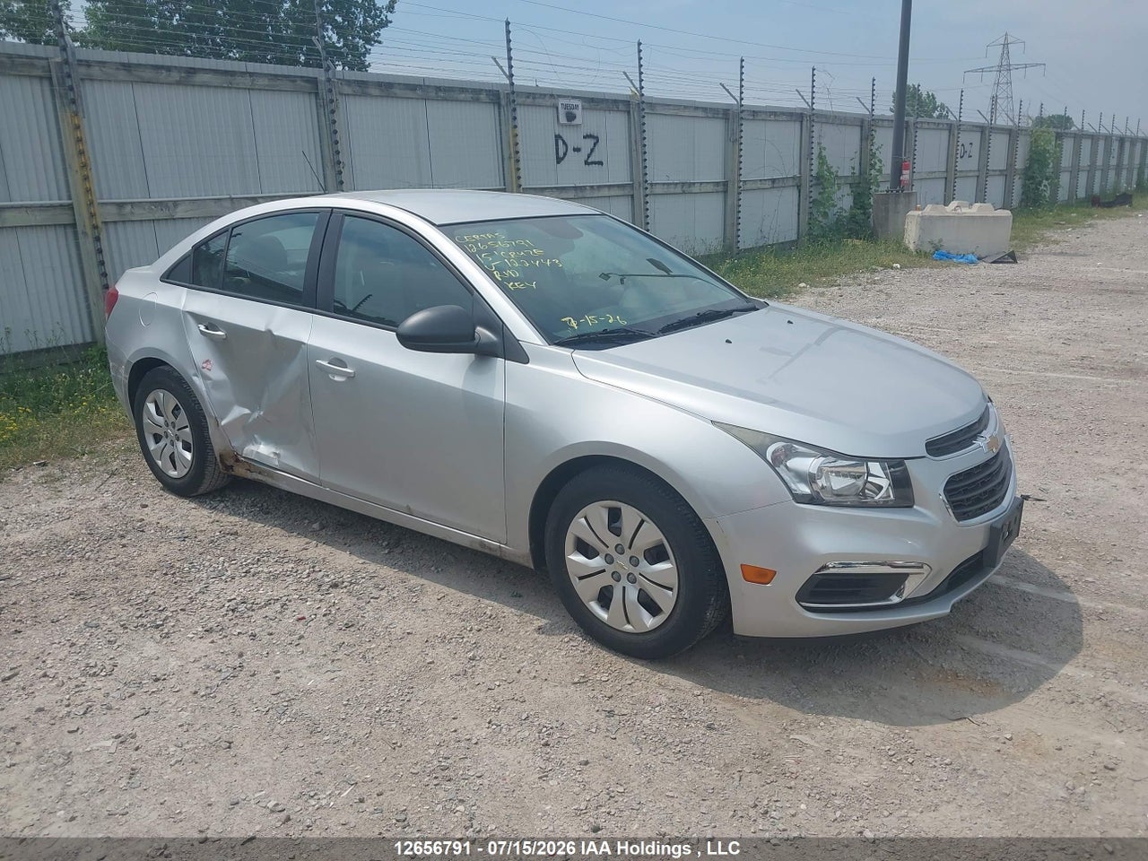 1G1PL5SH8F7122443 · 2015 CHEVROLET CRUZE LS