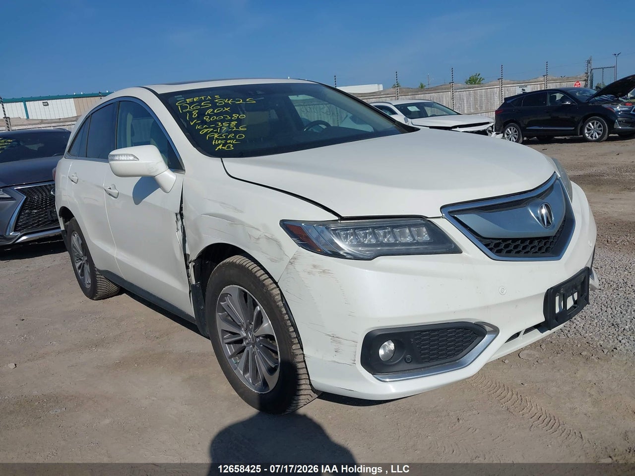 5J8TB4H70JL800380 2018 ACURA RDX ADVANCE