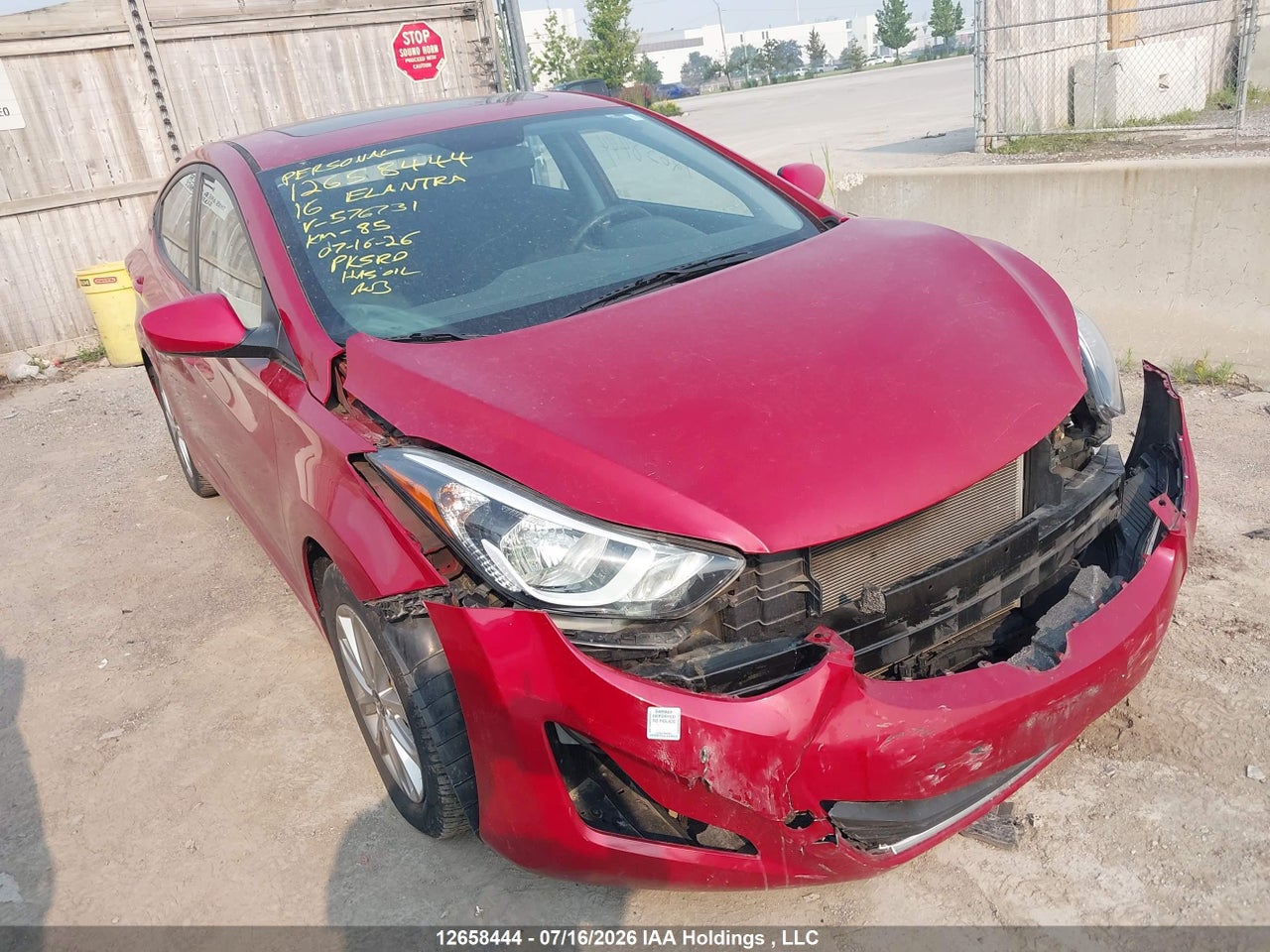 KMHDH4AE9GU576731 · 2016 HYUNDAI ELANTRA SE/SPORT/LIMITED
