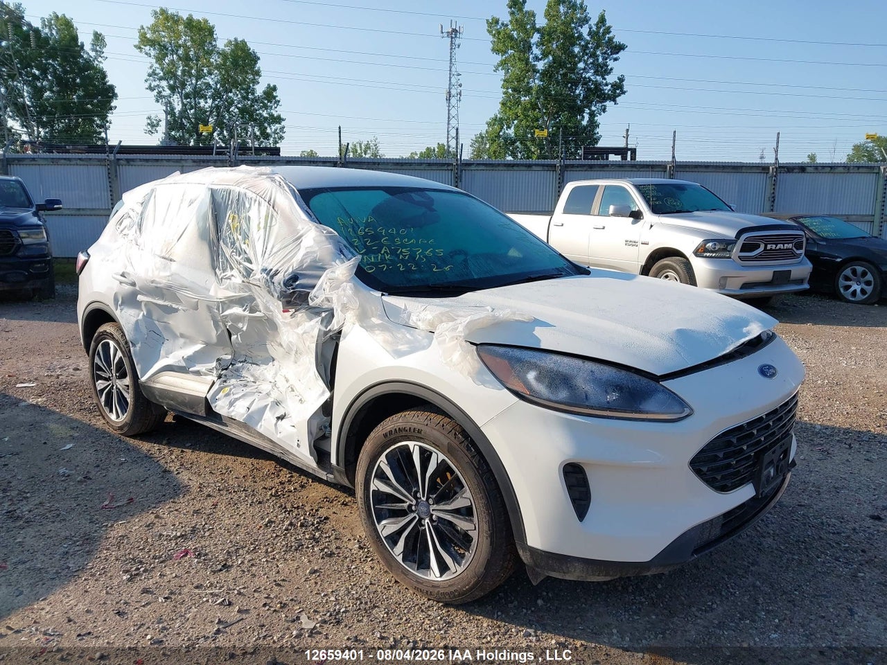 1FMCU9G66NUA75765 · 2022 FORD ESCAPE SE
