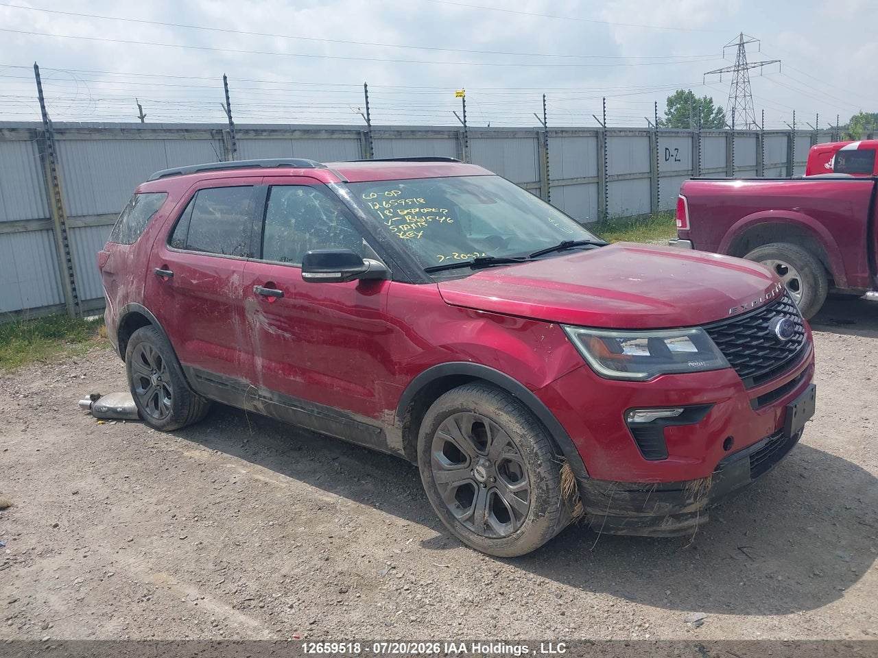 1FM5K8GT9JGB61546 · 2018 FORD EXPLORER SPORT