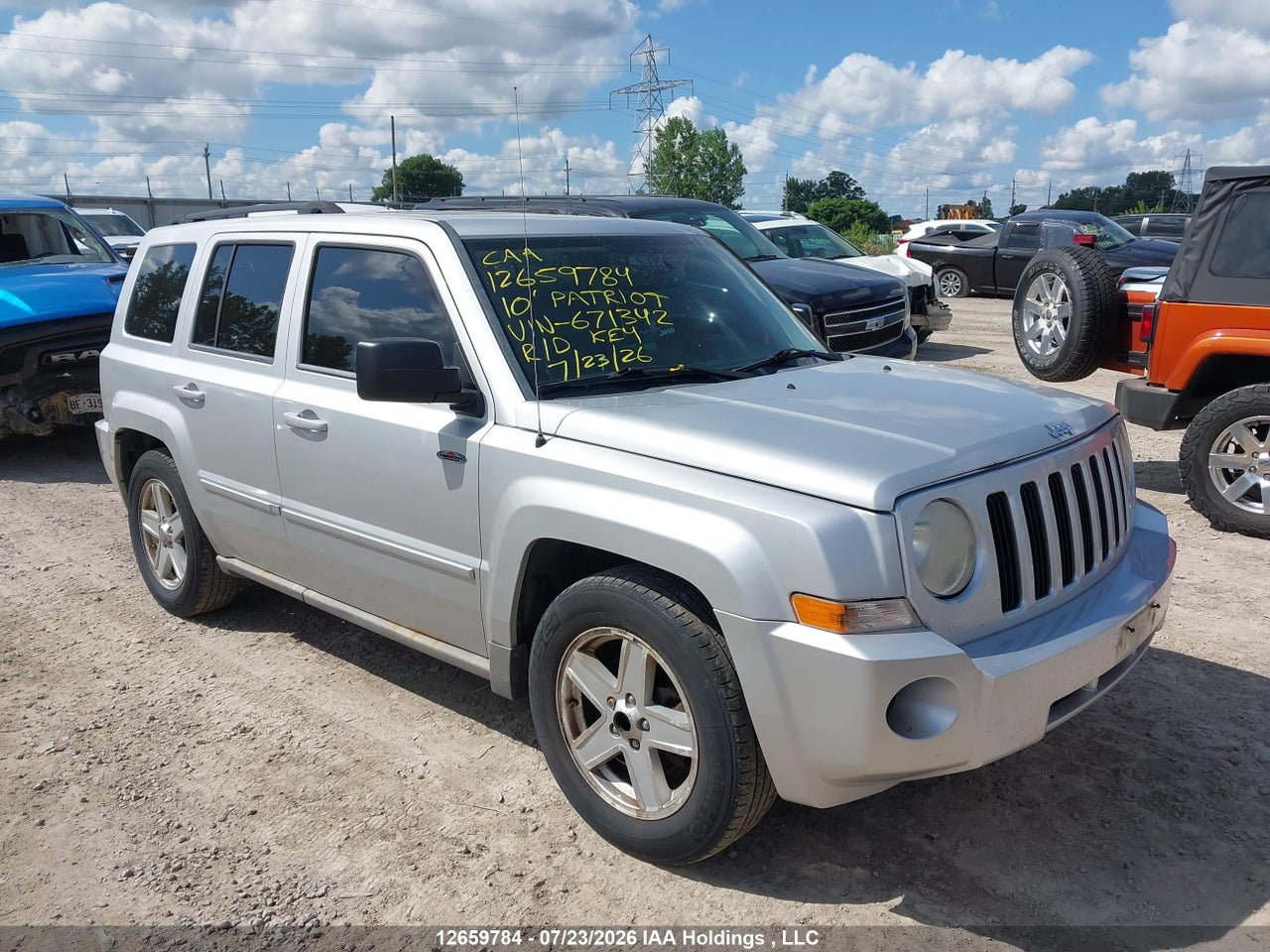1J4NF2GB0AD671342 · 2010 JEEP PATRIOT SPORT