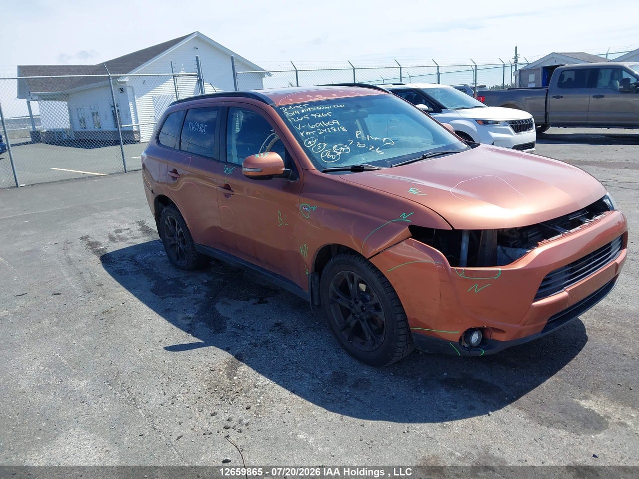 JA4JZ3AX4EZ601609 · 2014 MITSUBISHI OUTLANDER SE