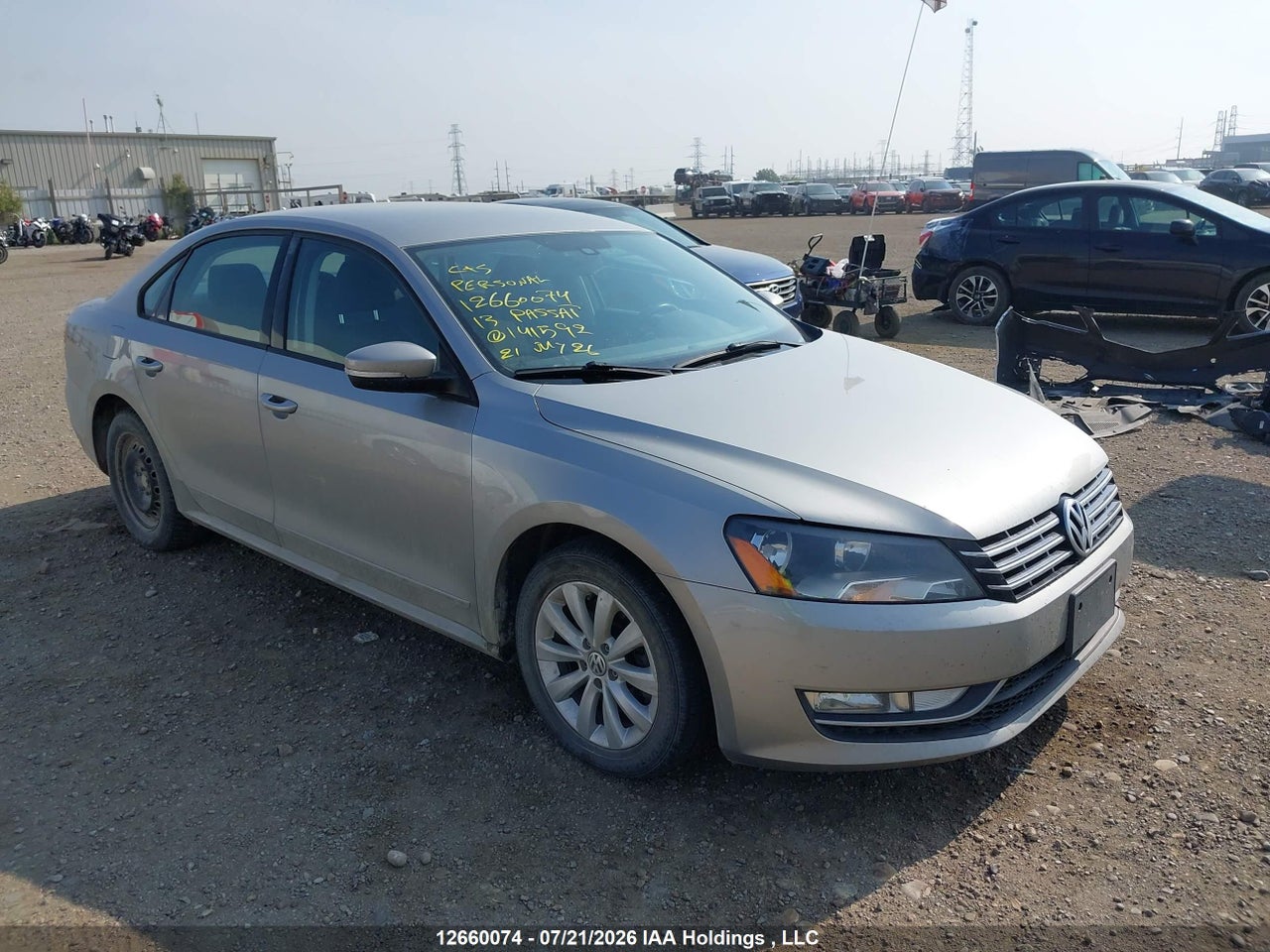 1VWAN7A37DC141592 · 2013 VOLKSWAGEN PASSAT S