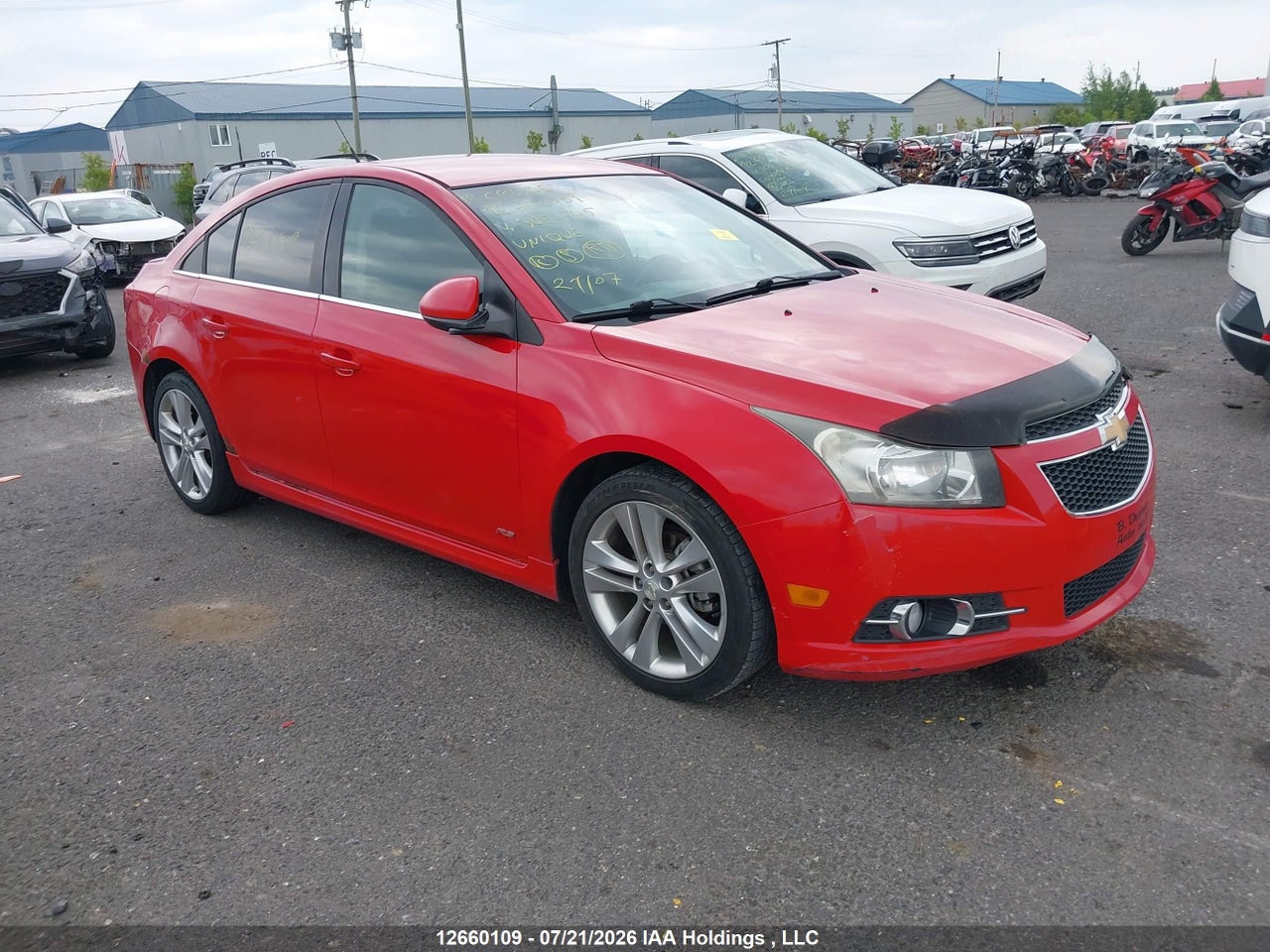 1G1PM5SC7C7365545 · 2012 CHEVROLET CRUZE LT TURBO