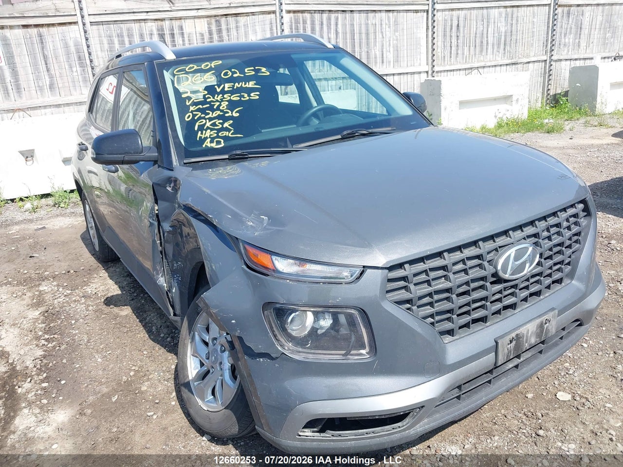 KMHRC8A3XPU245635 · 2023 HYUNDAI VENUE SEL/LIMITED
