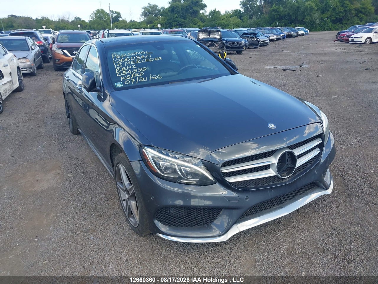 55SWF4KB9FU054999 · 2015 MERCEDES BENZ C 300 4MATIC