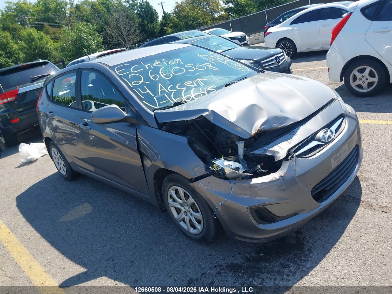 KMHCT5AE8EU166645 · 2014 HYUNDAI ACCENT GLS/GS