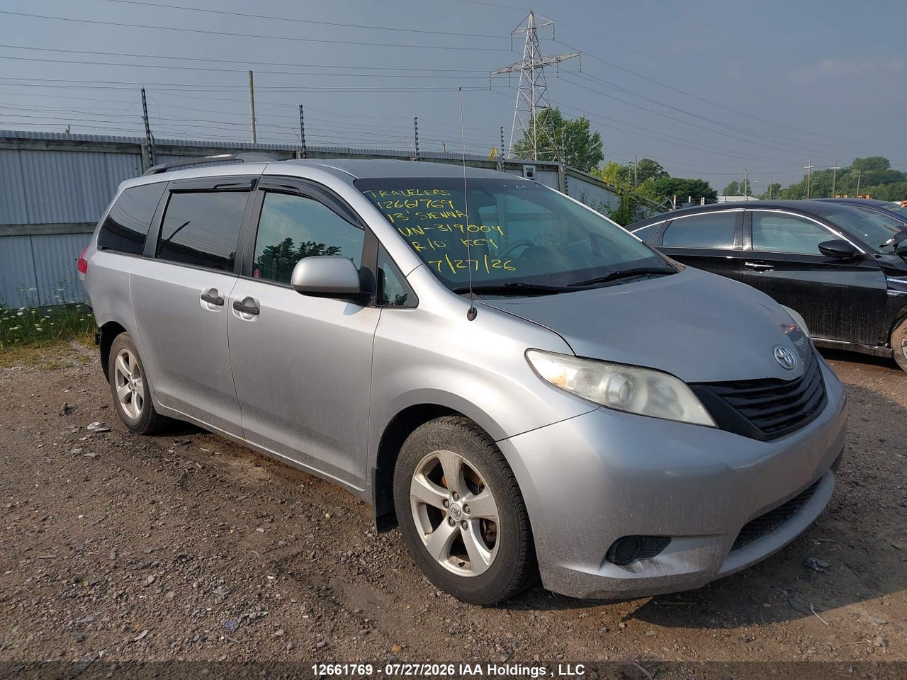 5TDZK3DC9DS319004 · 2013 TOYOTA SIENNA V6 7 PASSENGER