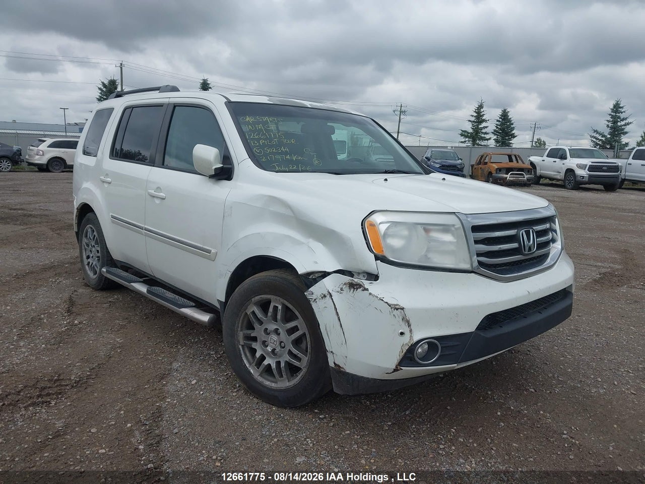 5FNYF4H95DB502344 · 2013 HONDA PILOT TOURING