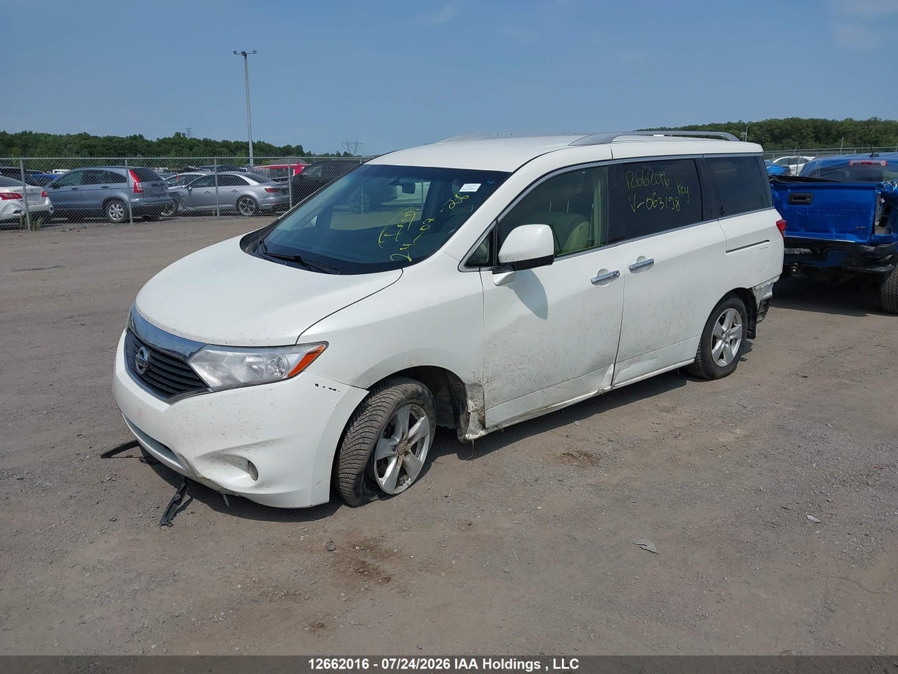 JN8AE2KP6D9063198 · 2013 NISSAN QUEST 3.5 S · 2/20