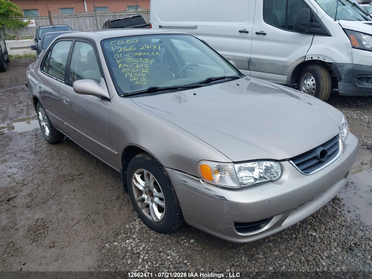 2T1BR12E71C856884 · 2001 TOYOTA COROLLA CE/LE/S