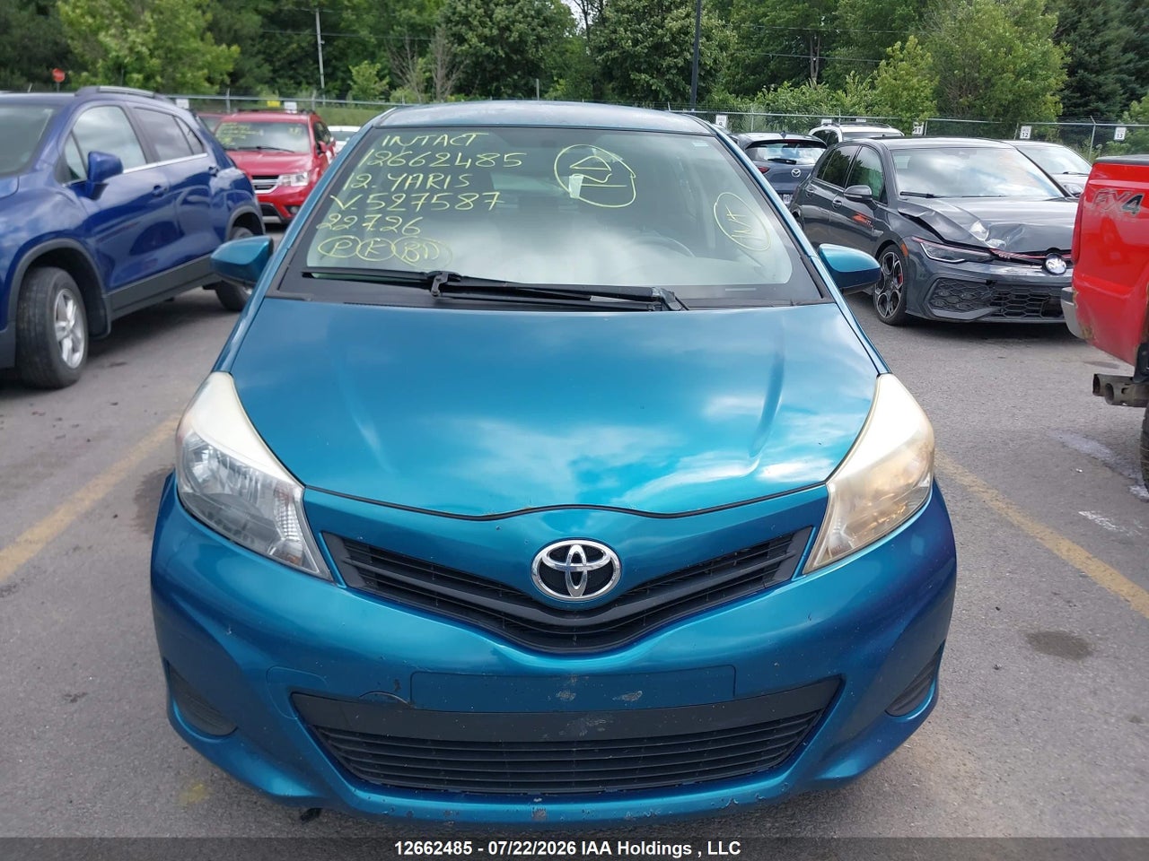 JTDKTUD35CD527587 · 2012 TOYOTA YARIS · 12/21