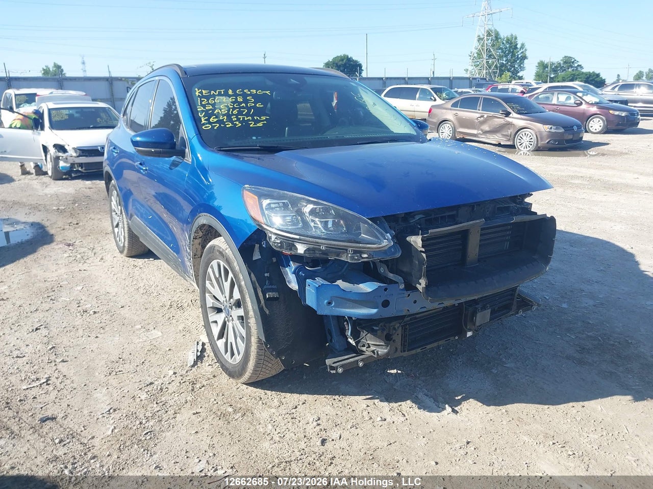 1FMCU9DZ0NUA51671 · 2022 FORD ESCAPE TITANIUM HYBRID