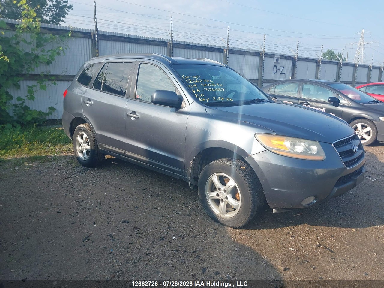 5NMSG13E79H326067 · 2009 HYUNDAI SANTA FE GL