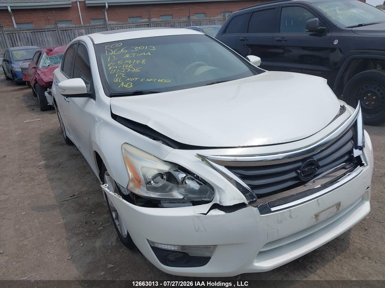 1N4AL3AP7DN519148 · 2013 NISSAN ALTIMA 2.5/2.5 S/2.5 SL/2.5 SV