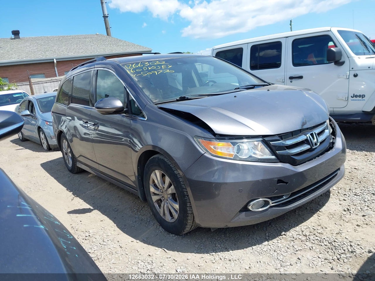 5FNRL5H93GB509770 · 2016 HONDA ODYSSEY TOURING
